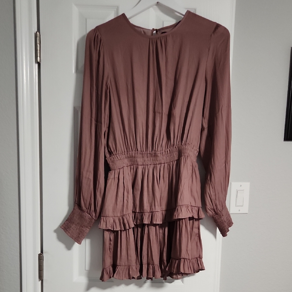 DO+BE Mauve Long Sleeve Dress